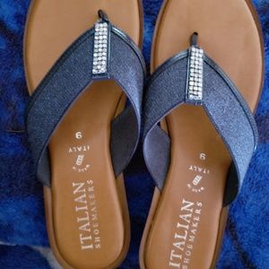 Italian Shoemakers Demin Sandals